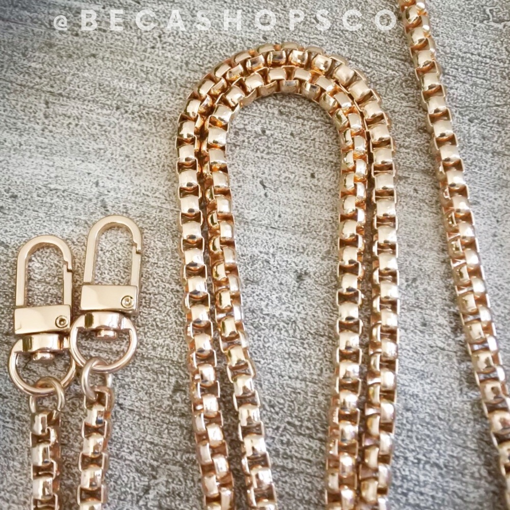 Gold Crossbody Chain Purse Strap Replacement - Picture 2 of 6